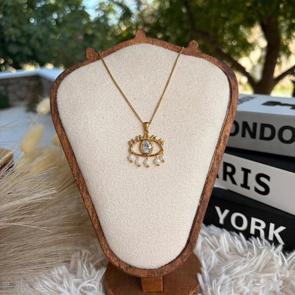 Mystic Eye – Κολιέ από ανοξείδωτο ατσάλι.