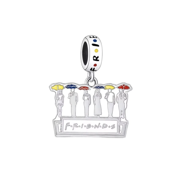 Στοιχείο Friends από ασήμι 925&ορείχαλκο