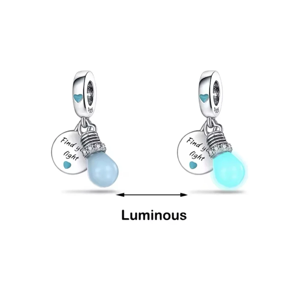Στοιχείο Find my light(glow in the dark) από ασήμι 925&ορείχαλκο. Στοιχείο Find my light(glow in the dark) από ασήμι 925&ορείχαλκο.