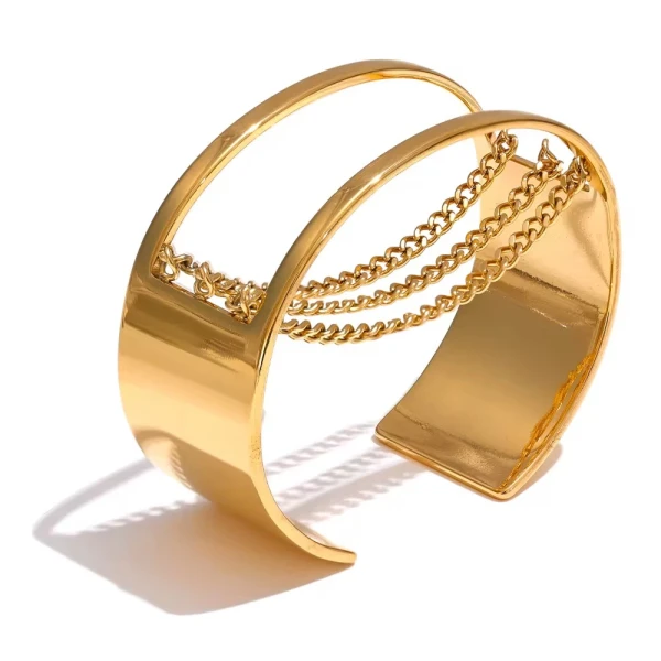 Golden Chains Cuff-Αυξομειούμενη χειροπέδα(χρυσό)