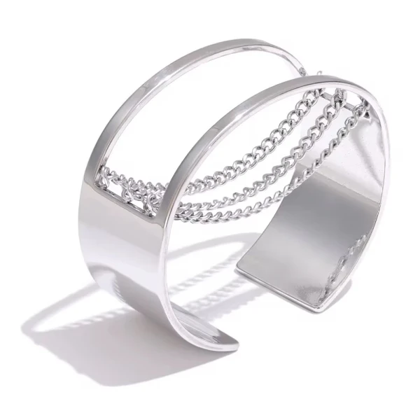 Golden Chains Cuff-Αυξομειούμενη χειροπέδα(ασημί)