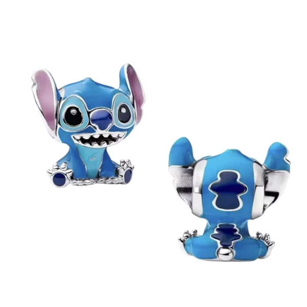 Στοιχείο-σύμβολο Stitch από ασήμι 925&σμάλτο.