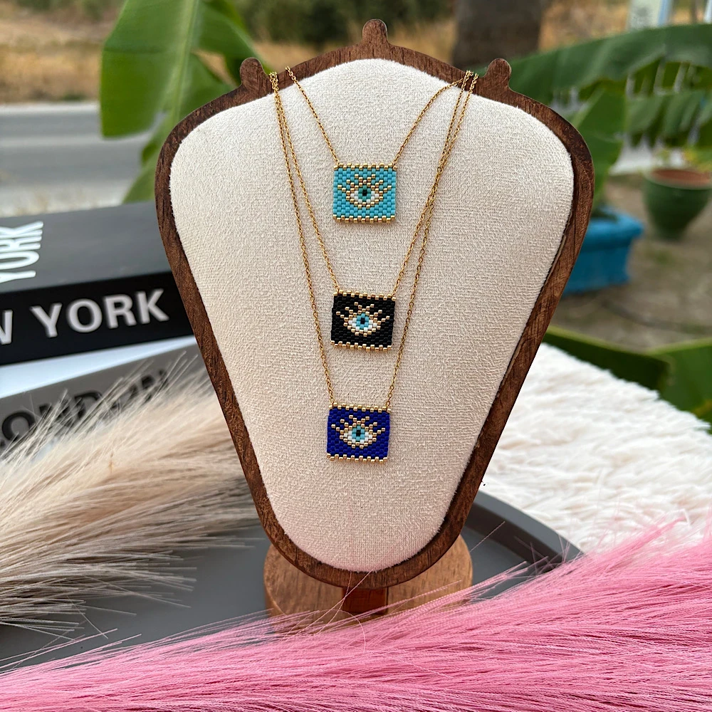 Κολιέ “Evil Eye Protection” – Miyuki Beads(3 διαφορετικά χρώματα)