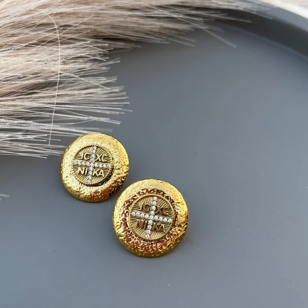 Σκουλαρίκια “Κωνσταντινάτο Coin” – Ατσάλι(διαθέσιμα 3 χρώματα) Σκουλαρίκια “Κωνσταντινάτο Coin” – Ατσάλι(διαθέσιμα 3 χρώματα)