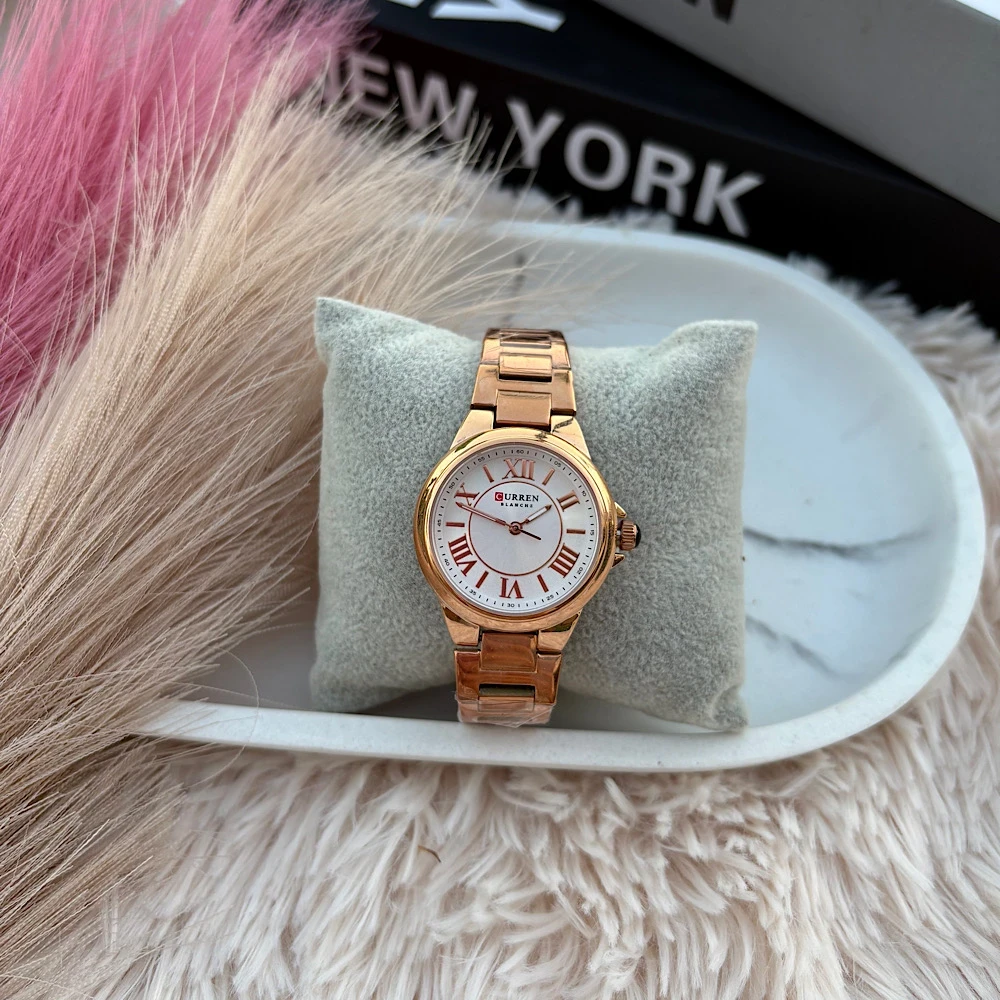 Γυναικείο Ρολόι “Rose Elegance” – Ατσάλινο & Αδιάβροχο