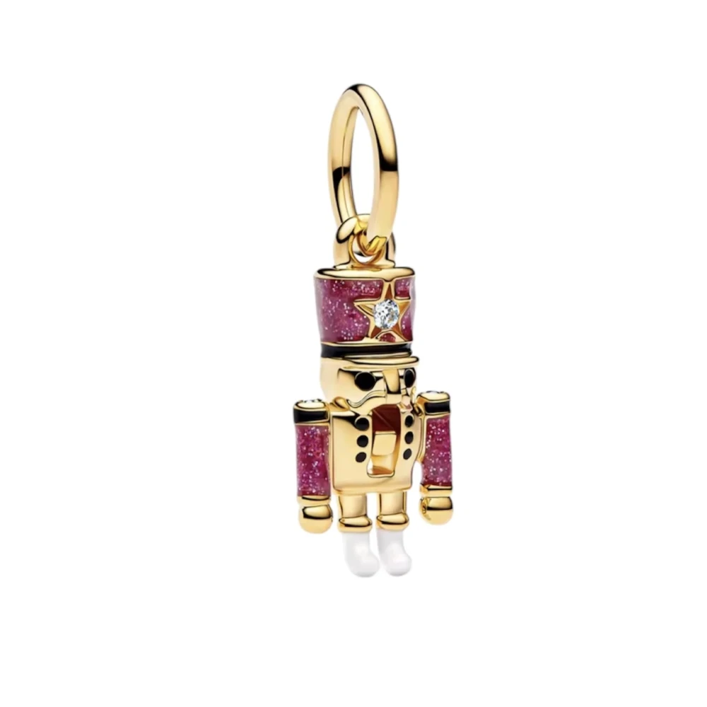 Charm Nutcracker-Στοιχείο/σύμβολο επιχρυσωμένος καρυοθραύστης