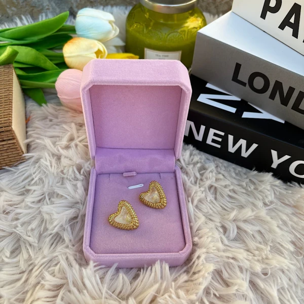 Amore Heart – Ατσάλινα Σκουλαρίκια Καρδιά